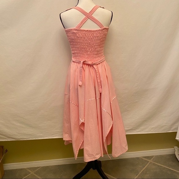 HANDMADE Party Dress Smocked Embroidery Ribbons - Picture 3 of 7